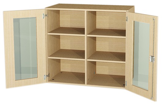 Aufsatzschrank mit Mittelwand BxHxT 120 x 92 x 50 cm