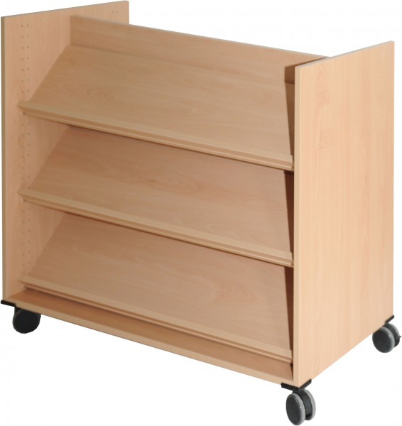 Doppelseitiges Regal, fahrbar "mini"