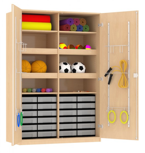 Sportgeräteschrank 127 x 190 x 60 cm