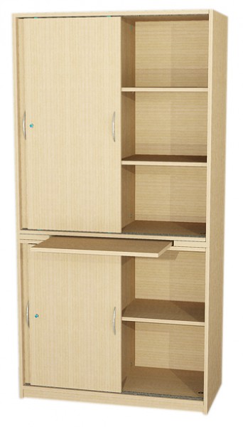 Tablarschrank mit Mittelwand BxHxT 100 x 190 x 50 cm