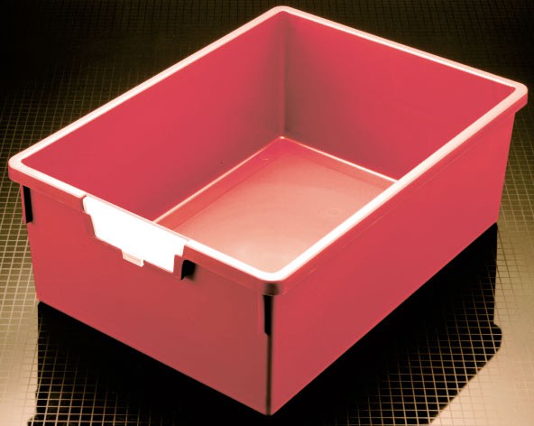 Kunststoffschub hoch ROT BxHxT 31,2 x 15,7 x 42,5 cm