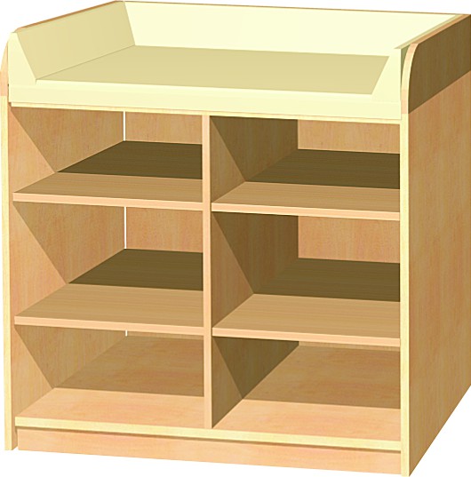 Wickelkommode WKO-01 BxHxT 102 x 85/105 x 70 cm