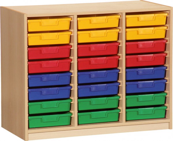 Materialcontainer mit 24 Boxen