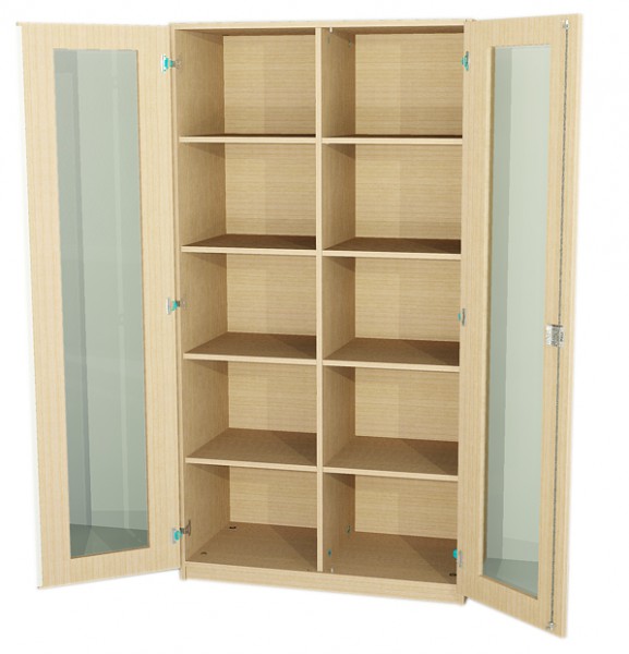 Schrank mit Mittelwand BxHxT 100 x 190 x 40 cm