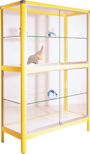 Doppelstock Vitrine 100 cm Breit