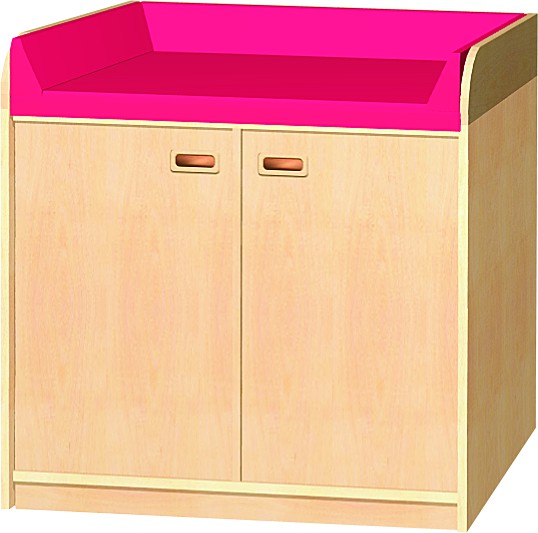 Wickelkommode WKO-02 BxHxT 102 x 85/105 x 70 cm