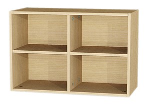 Hängeregal mit Mittelwand BxHxT 120 x 60 x 40 cm