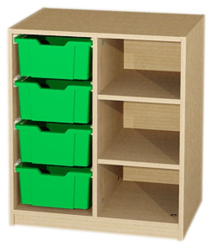 Materialcontainer mit 4 Boxen