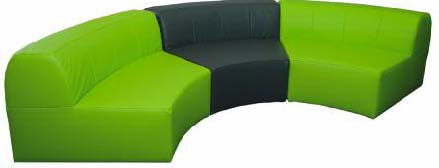 Sofaset Achtelkreis