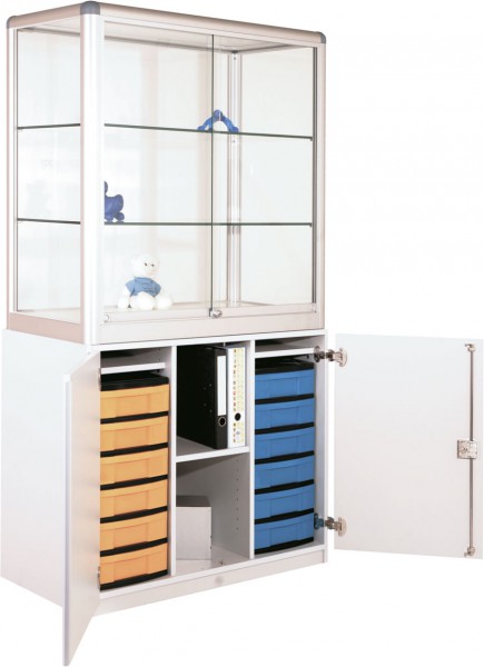 Vitrine mit Unterschrank