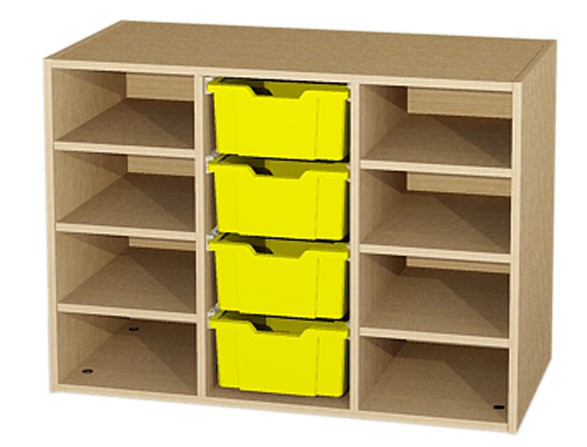 Aufsatz-Materialcontainer, BxHxT 104,3 x 75 x 50 cn