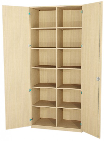Schrank mit Mittelwand BxHxT 95x230x50 cm