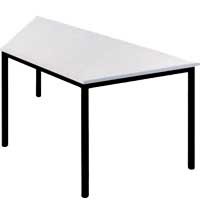 Trapeztisch aus Rundrohr BxHxT 130 x 72 x 57 cm
