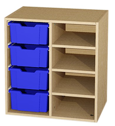 Aufsatz-Materialcontainer, BxHxT 70,2 x 75 x 50 cn