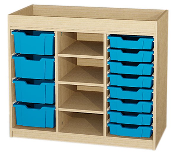 Materialcontainer mit Aufkantung