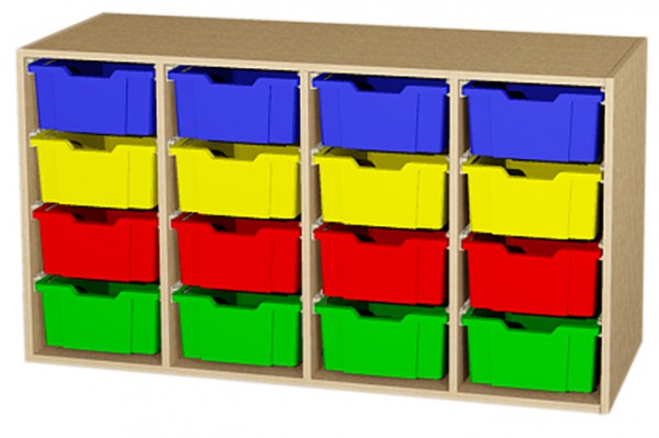 Aufsatz-Materialcontainer, BxHxT 138,4 x 75 x 50 cn