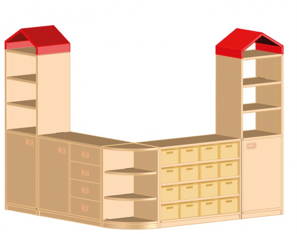 Eck-Schranksystem “Katja”