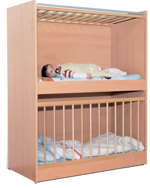 Krippen Etagenbett Liegefläche 140 x 70 cm