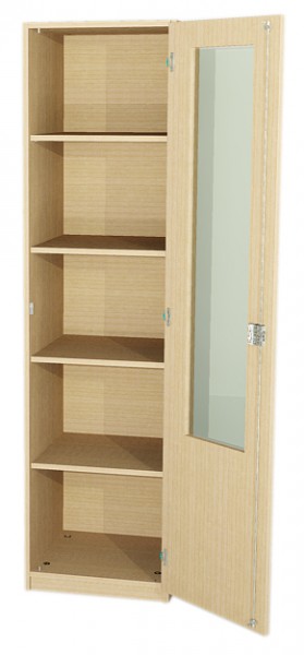 Schrank mit 2/3 Glasausschnitt BxHxT 54 x 190 x 50 cm