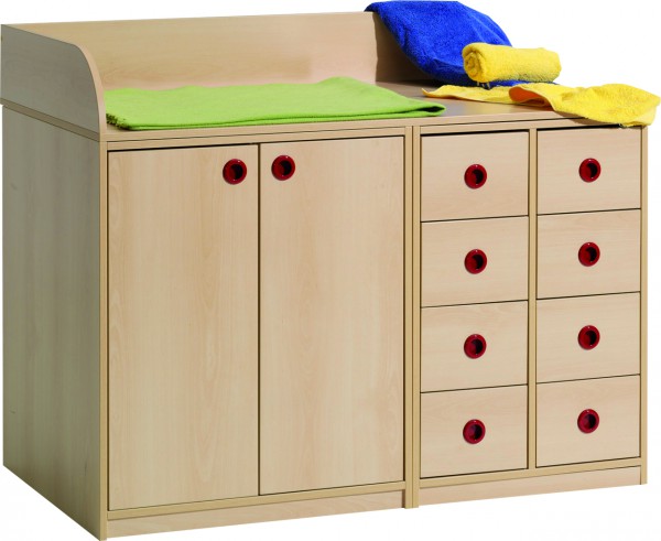 Wickelkommode WKO-21 BxHxT 140 x 85/105 x 70 cm