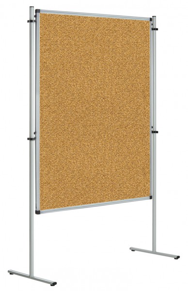 Stellwand mit Kork 120 x 170 cm mit Stativ