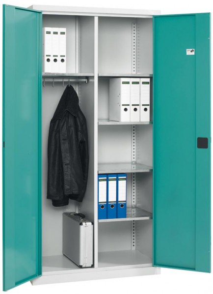 Stahl-Garderobenschrank 95 x 195 x 60 cm